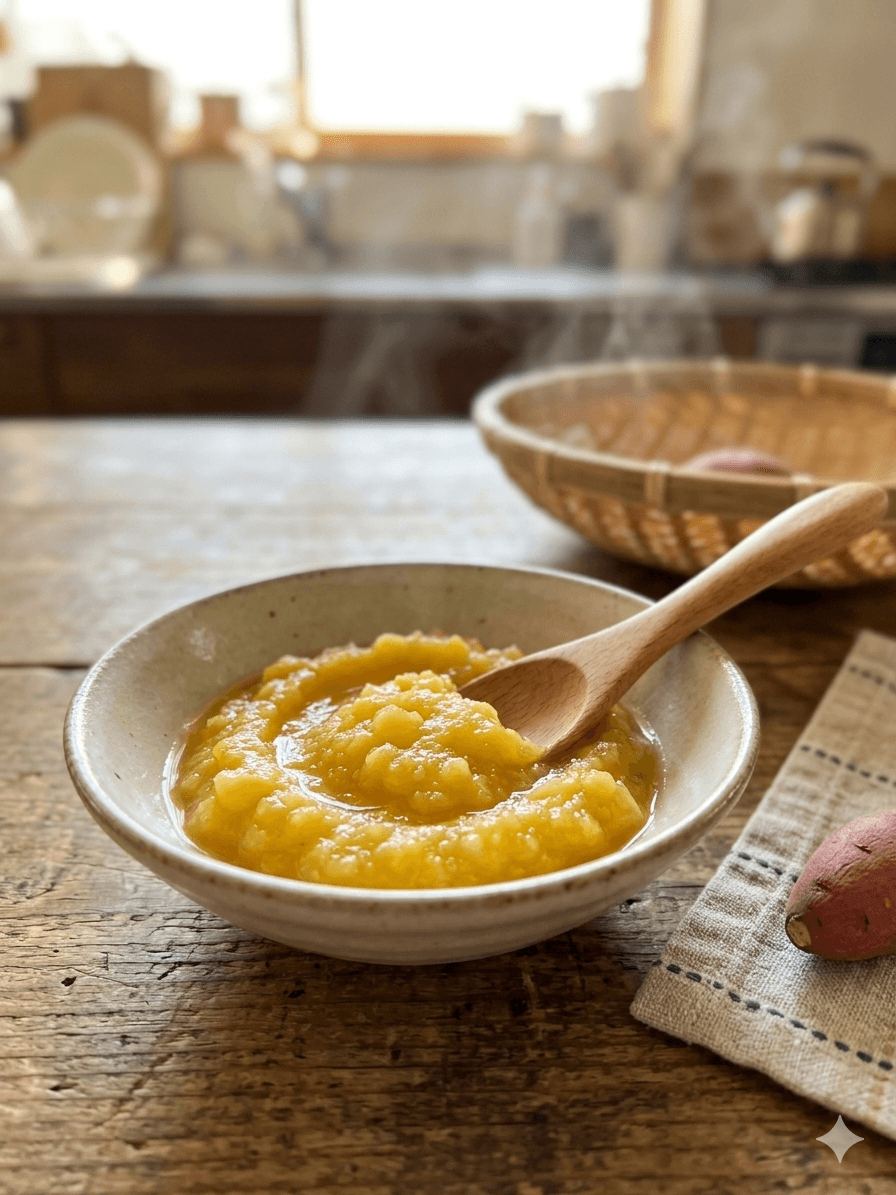 Sweet Potato and Apple Dashi Simmer